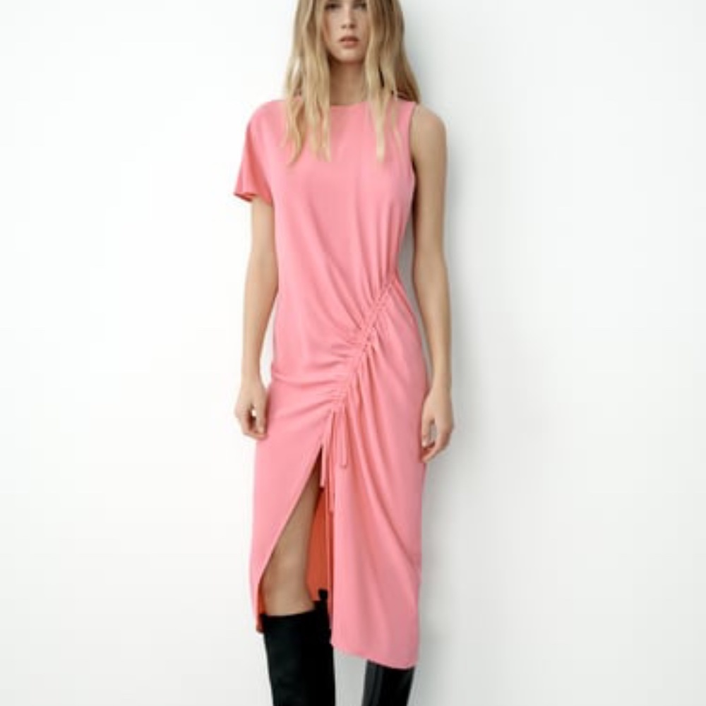 Zara Draped Asymmetrical Dress